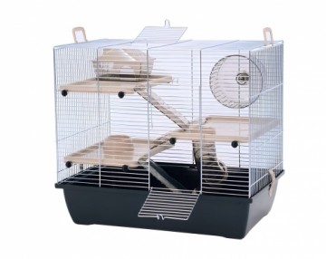 INTER-ZOO Pinky 3 Zinc Black - cage for a hamster