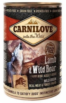 CARNILOVE Into the Wild Lamb&Wild Boar - Wet dog food - 400 g