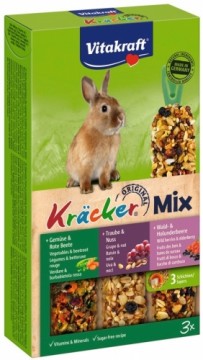 VITAKRAFT KRACKER forest fruits/walnuts/vegetables - treats for rabbits - 3 pieces