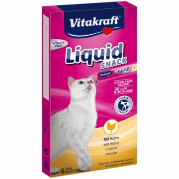 VITAKRAFT Liquid Snack Chicken - cat treats - 6 x 15g