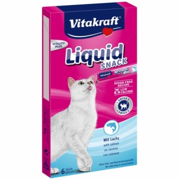 VITAKRAFT Liquid Snack Salmon - cat treats - 6 x 15g