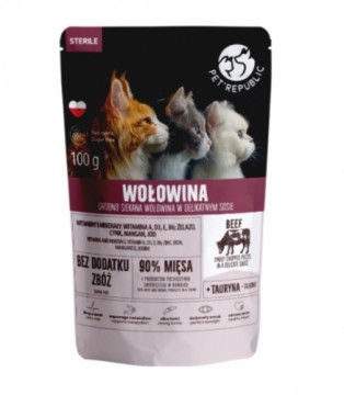 PET REPUBLIC Fine Meat Beef dish - wet cat food - 100g