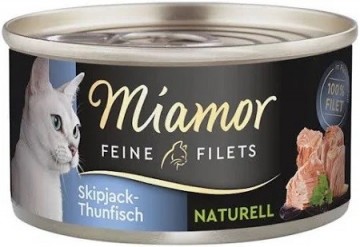 MIAMOR Feine Filets Naturell Tuna - wet cat food - 80g