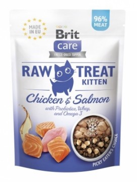 BRIT Care Raw Treat Kitten chicken with salmon  - cat treats - 40g