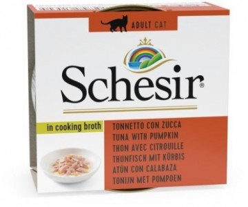 SCHESIR in cooking broth Tuna with pumpkin - wet cat food - 70 g