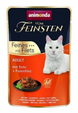 ANIMONDA vom Feinsten Duck, turkey fillet - wet cat food - 85 g