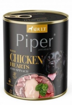 DOLINA NOTECI Piper Chicken hearts with spinach - Wet dog food - 800 g