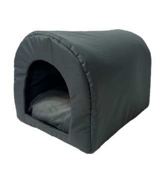 GO GIFT Dog and cat cave bed - graphite - 40 x 33 x 29 cm