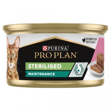 PURINA Pro Plan Sterilised Pate with salmon and tuna - wet cat food - 85 g