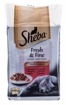 Sheba Fresh & Fine Mini Meat Dishes in Sauce 6 x 50g