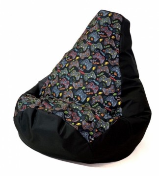 Go Gift Sako bag pouffe Pear print black-pad player L 105 x 80 cm