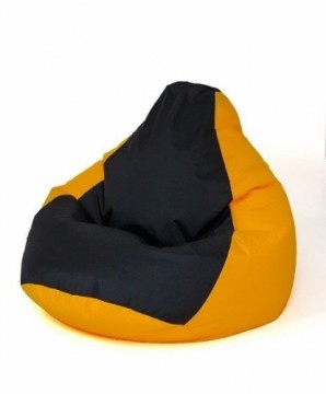 Sako bag pouffe Pear yellow-black XXL 140 x 100 cm