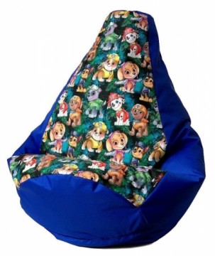 Go Gift Sako bag pouffe Pear print cornflower-PAW Patrol L 105 x 80 cm