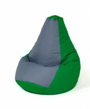 Sako bag pouffe Pear green-grey XXL 140 x 100 cm