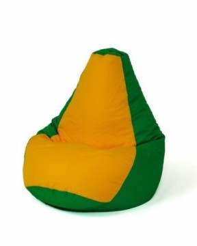 Sako bag pouffe Pear green-yellow XXL 140 x 100 cm