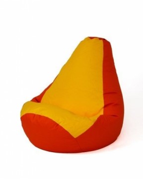 Sako bag pouffe Pear red-yellow XXL 140 x 100 cm