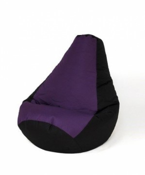 Sako bag pouffe Pear black-purple XXL 140 x 100 cm