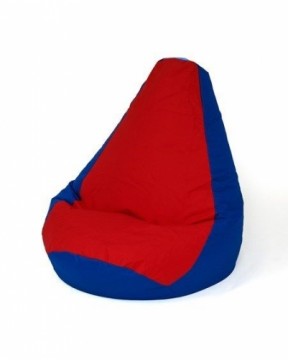 Sako bag pear-shaped pouffe dark blue-red XL 140 x 100 cm