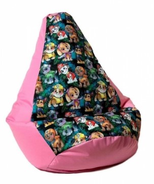 Go Gift Sako bag pouffe Pear print pink-PAW Patrol XXL 140 x 100 cm