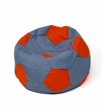 Soccer Sako bag pouffe grey-red XXL 140 cm