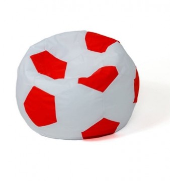 Sako bag pouf Ball white-red L 80 cm