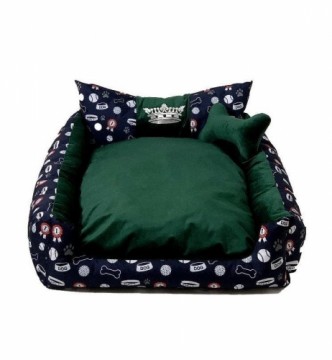 GO GIFT Dog and cat bed XXL - green - 110x90x18 cm