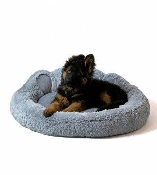 GO GIFT Dog and cat bed XXL - grey - 85x85 cm