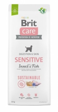 BRIT Care Dog Sustainable Sensitive Insect & Fish - dry dog food - 12 kg