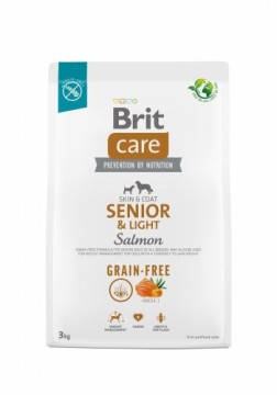 BRIT Care Senior&Light Salmon - dry dog food - 3 kg