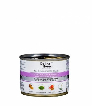 DOLINA NOTECI Premium Adult Small Rabbit, beans, rice - Wet dog food - 185g