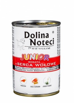 DOLINA NOTECI Premium Junior Rich in beef hearts - Wet dog food - 400 g