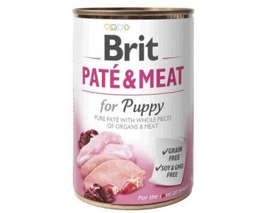 BRIT Paté & Meat Puppy Chicken - wet dog food - 400g