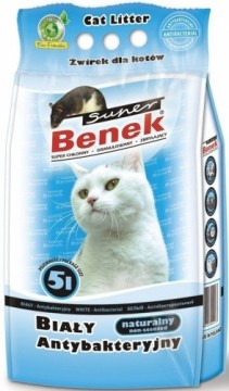 Certech Super Benek White Antibacterial - Cat Litter Clumping 5 l