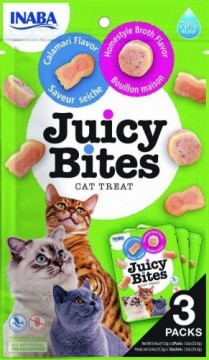 INABA Juicy Bites Homestyle broth and Calamari - cat treats - 3x11,3 g