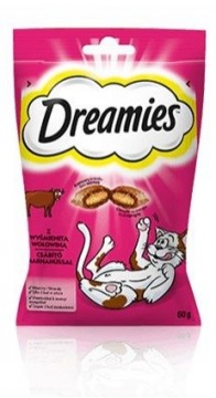 Dreamies 4008429037948 cats dry food 60 g Adult Beef