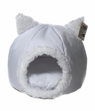 GO GIFT cat bed - light grey - 40x40x34 cm