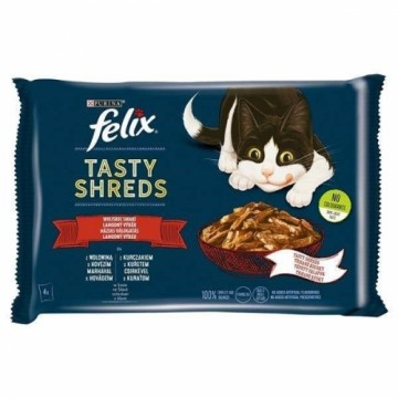 FELIX Tasty Shreds with beef and chicken - 4x 80g