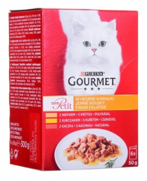 GOURMET Mon Petit Poultry Mix - wet cat food - 6 x 50 g