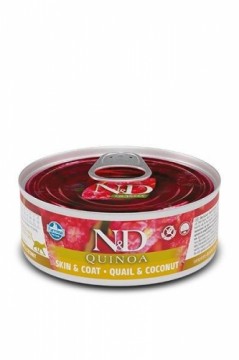 Wet cat food - FARMINA N&D CAT QUINOA QUAIL&COCONUT ADULT 70g