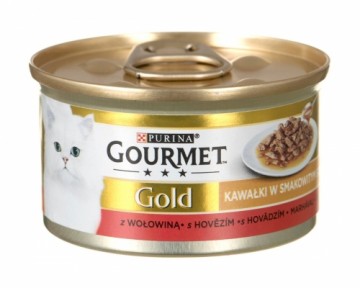 GOURMET Gold Sauce Delight Beef - wet cat food - 85 g