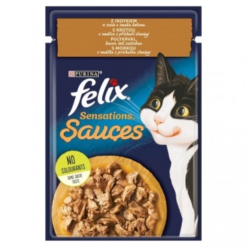 PURINA Felix Sensations Sauces Turkey - wet cat food - 85 g