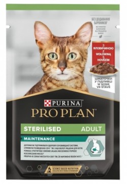 PURINA Pro Plan Cat Sterilised Maintenance Beef - wet cat food - 85 g