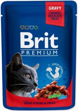 BRIT Premium Cat Beef Stew&Peas - wet cat food - 100g