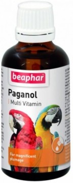 Vitaminizēta papildbarība putniem : Beaphar Paganol, 50ml, spalvu stiprināšanai