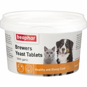 Корм с витаминной добавкой: Beaphar Brewers Yeast таблетки с чесноком, 250гб.