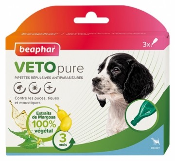 Flea, tick drops for puppies : Beaphar Spot on Veto pure, 3 pcs