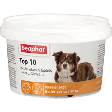 Vitamin supplemented feed : Beaphar Top 10, 180 gb.