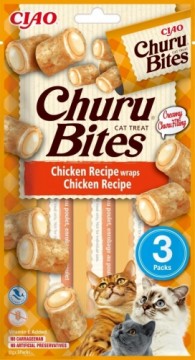 INABA Churu Bites Chicken recipe wraps - cat treats - 3x10 g