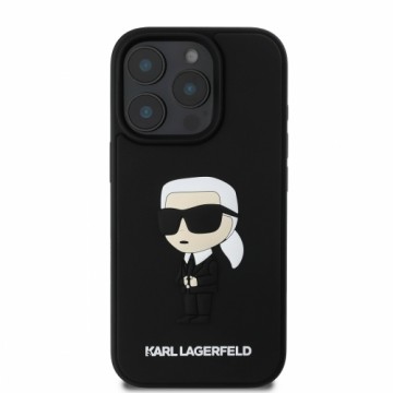 Karl Lagerfeld 3D Rubber Ikonik Case for iPhone 16 Pro Max Black