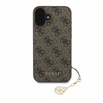 Guess 4G Charm Case for iPhone 16 Plus Tone on Tone Brown